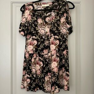 Urban Outfitters flowy floral tunic top